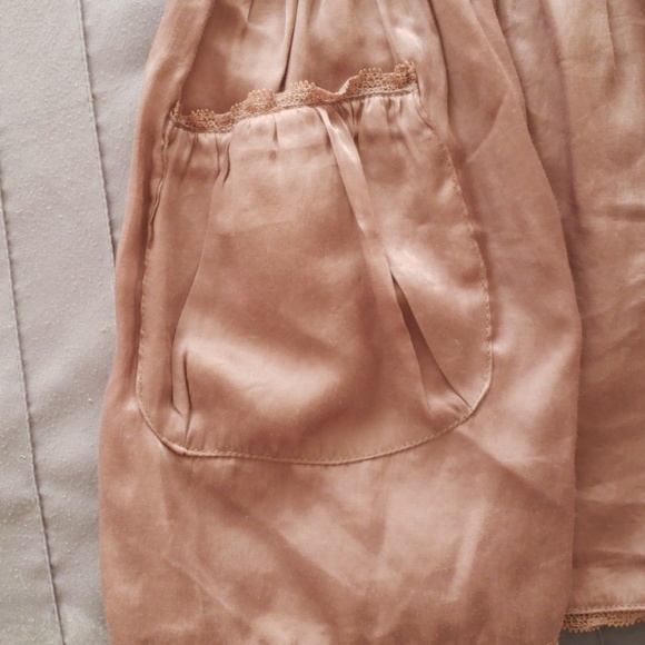 Flowy brown foldover skirt - Picture 3 of 3